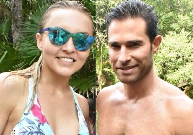 Angelique Boyer e Sebastián Rulli curtem o Natal na praia