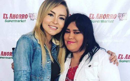 Angelique Boyer participa de evento em supermercado