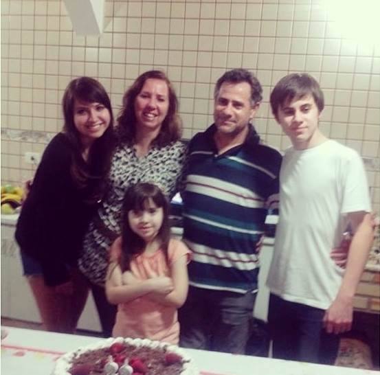 Rafael Miguel e sua família