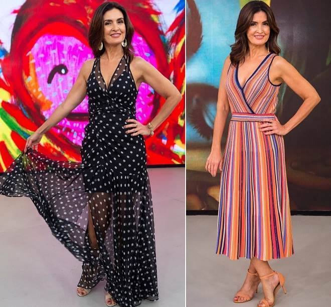 vestidos longos estampados tendências 2019 