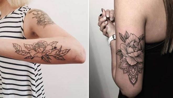 tatuagens de flores no braço