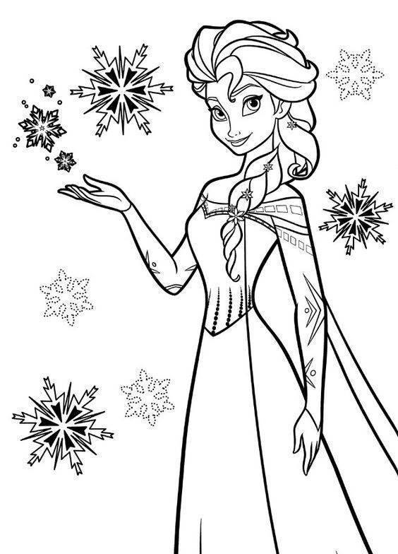  Desenhos do Frozen para colorir