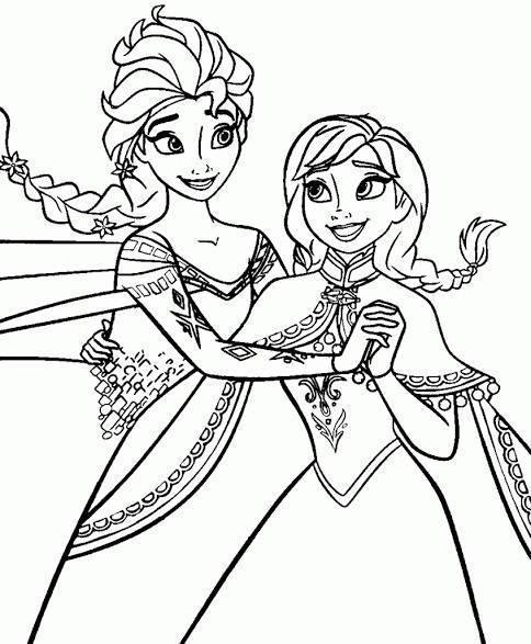  Desenhos do Frozen para colorir e imprimir