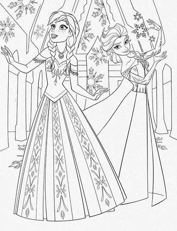  Desenhos do Frozen para colorir