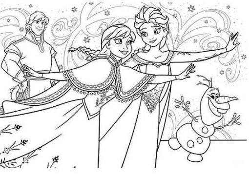 desenhos do Frozen para colorir e imprimir