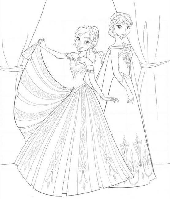  Desenhos do Frozen para colorir