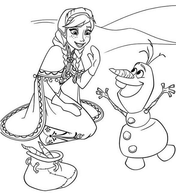  Desenhos do Frozen para colorir