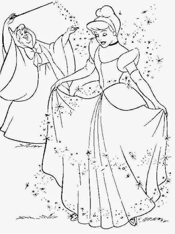 Desenhos de princesas para colorir