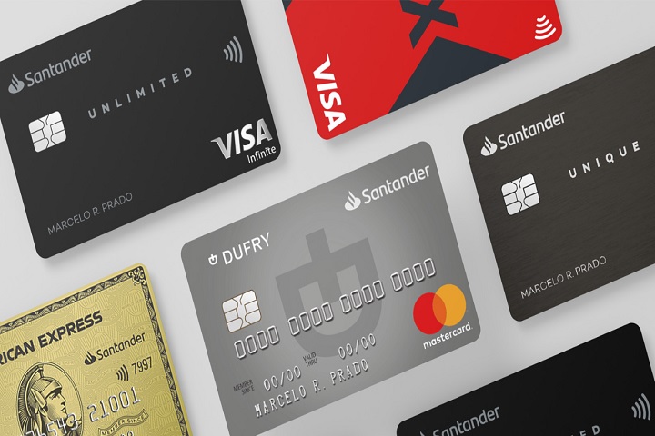 Principais cartões de crédito oferecidos pelo Santander